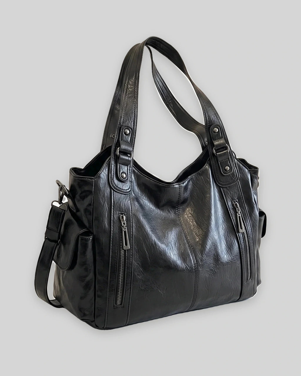 Women's Slouchy Shoulder Bag, Hobo Bag for Women with Front Zip Pockets, Everyday Handbag – Sadie Jane