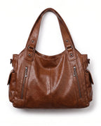 Women's Slouchy Shoulder Bag, Hobo Bag for Women with Front Zip Pockets, Everyday Handbag – Sadie Jane