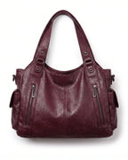 Women's Slouchy Shoulder Bag, Hobo Bag for Women with Front Zip Pockets, Everyday Handbag – Sadie Jane