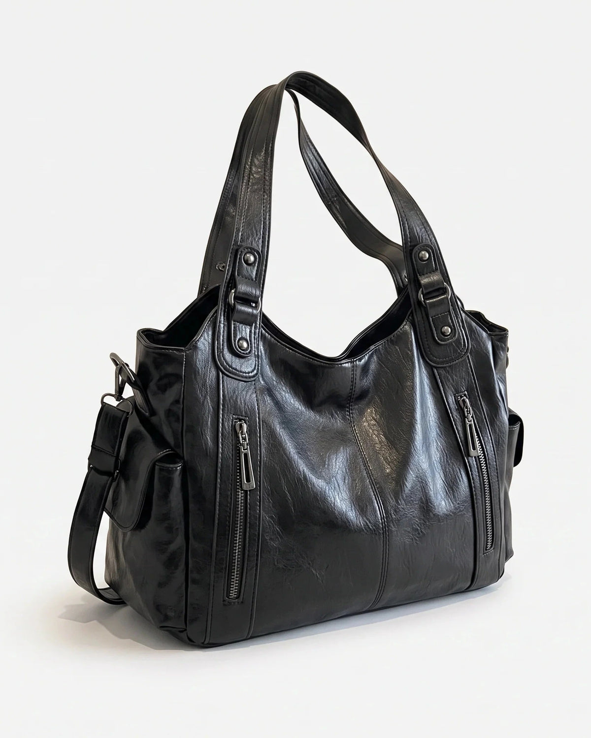 Women's Slouchy Shoulder Bag, Hobo Bag for Women with Front Zip Pockets, Everyday Handbag – Sadie Jane