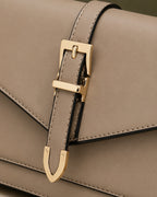 Women's Structured Crossbody Bag with Buckle Flap and Top Handle, Satchel Bag – Sadie Belle
