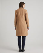 Women's Coat in a Tailored Straight Cut with Button Front and Welt Pockets for Winter – Gemma Jane
