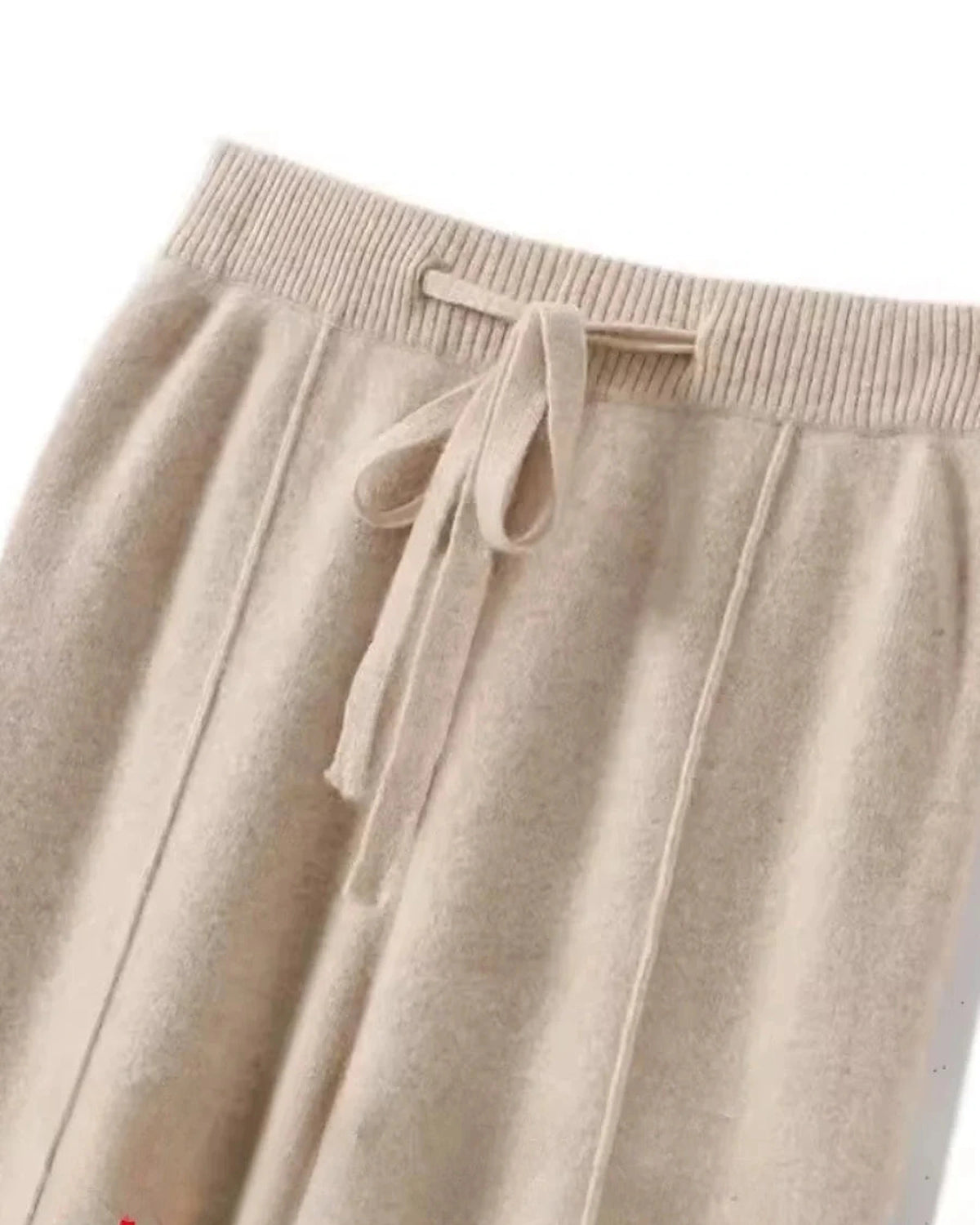 Women's Wide Leg Knitted Trousers with Drawstring Waist – Vesper Mae