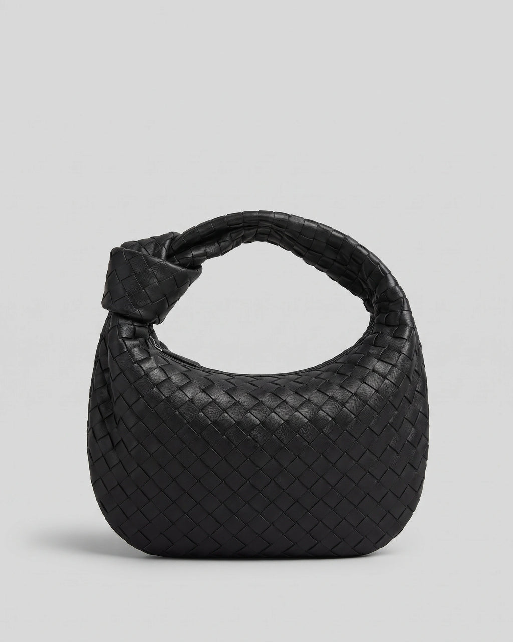 Women's Handbag in Vegan Leather, Woven Knot Handle Bag with Spacious Interior – Ruby Mae