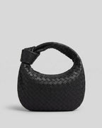 Women's Handbag in Vegan Leather, Woven Knot Handle Bag with Spacious Interior – Ruby Mae
