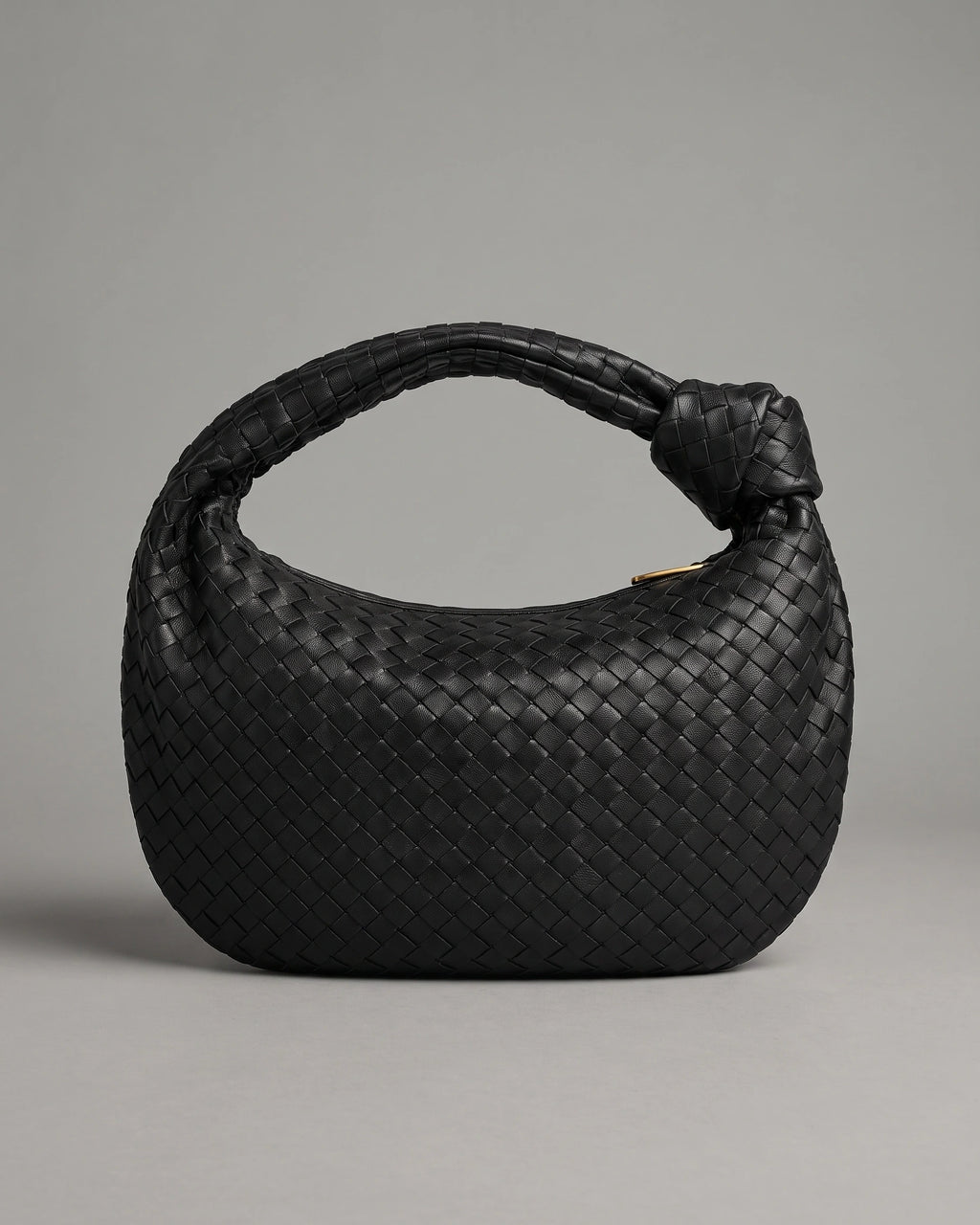 Women's Handbag in Vegan Leather, Woven Knot Handle Bag with Spacious Interior – Ruby Mae