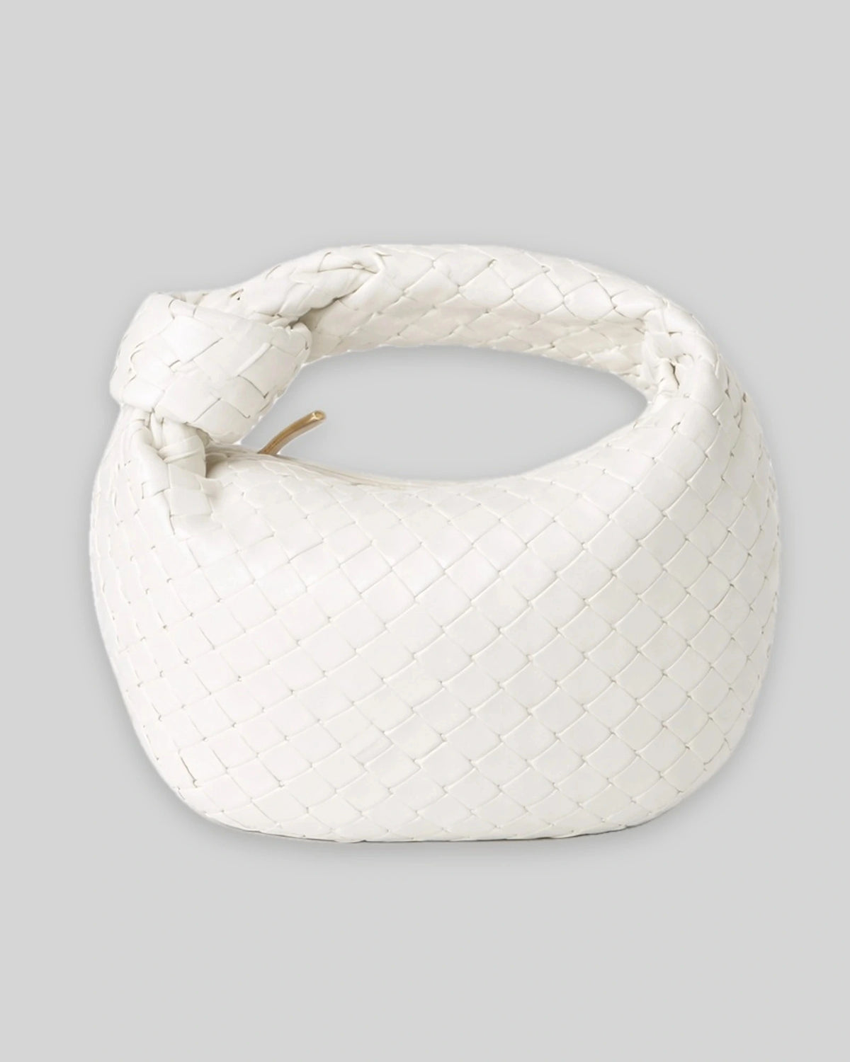 Women's Handbag in Vegan Leather, Woven Knot Handle Bag with Spacious Interior – Ruby Mae