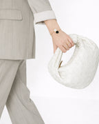 Women's Handbag in Vegan Leather, Woven Knot Handle Bag with Spacious Interior – Ruby Mae